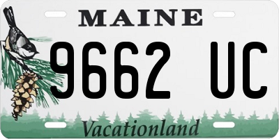 ME license plate 9662UC