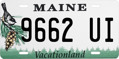ME license plate 9662UI