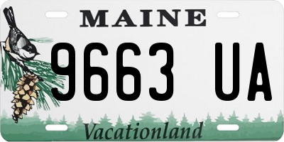 ME license plate 9663UA