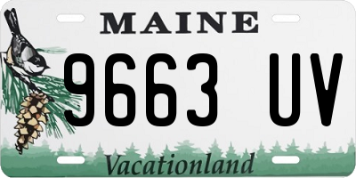 ME license plate 9663UV