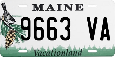 ME license plate 9663VA