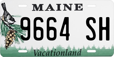 ME license plate 9664SH
