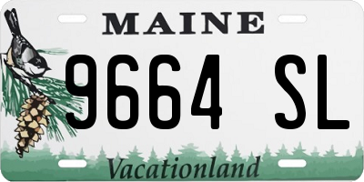 ME license plate 9664SL
