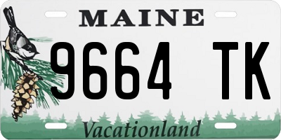 ME license plate 9664TK