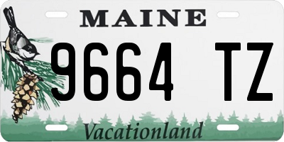 ME license plate 9664TZ