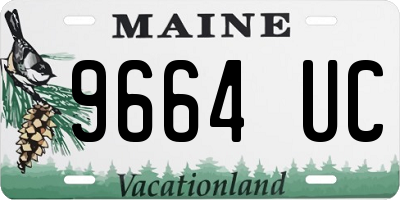 ME license plate 9664UC