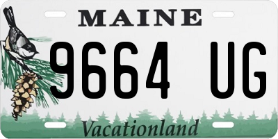 ME license plate 9664UG