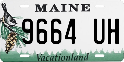 ME license plate 9664UH