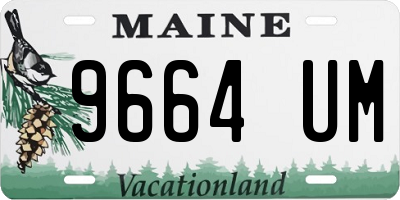 ME license plate 9664UM