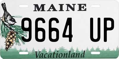ME license plate 9664UP