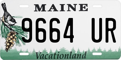 ME license plate 9664UR