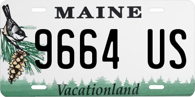 ME license plate 9664US