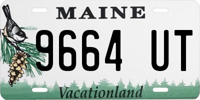 ME license plate 9664UT