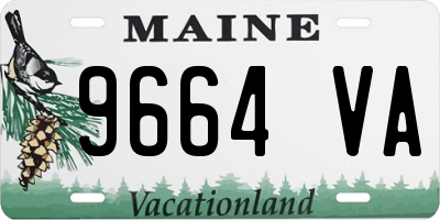 ME license plate 9664VA