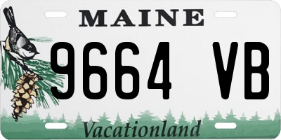 ME license plate 9664VB