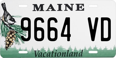 ME license plate 9664VD