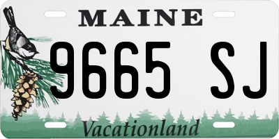 ME license plate 9665SJ