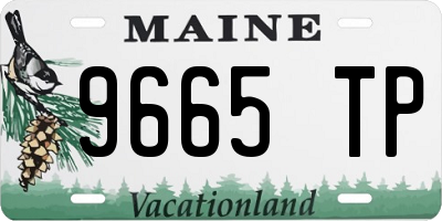 ME license plate 9665TP