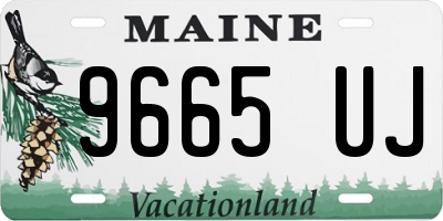 ME license plate 9665UJ