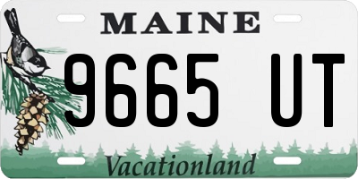 ME license plate 9665UT
