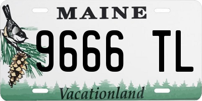 ME license plate 9666TL