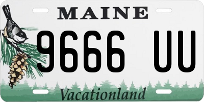 ME license plate 9666UU