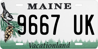 ME license plate 9667UK