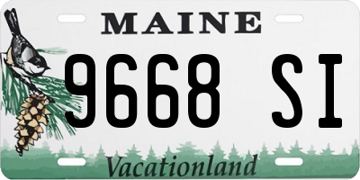 ME license plate 9668SI