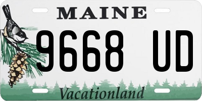 ME license plate 9668UD
