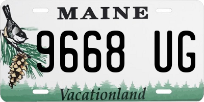 ME license plate 9668UG