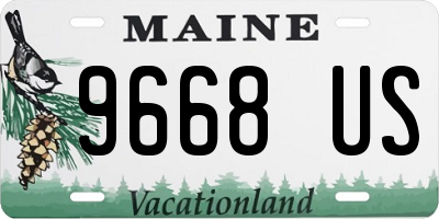 ME license plate 9668US
