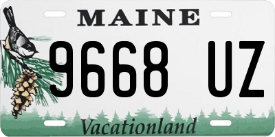 ME license plate 9668UZ