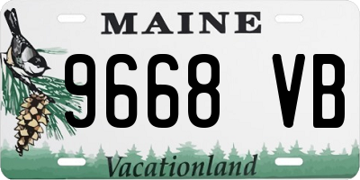 ME license plate 9668VB