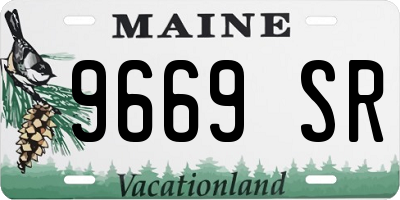 ME license plate 9669SR