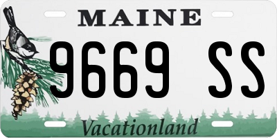 ME license plate 9669SS
