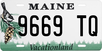 ME license plate 9669TQ