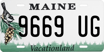 ME license plate 9669UG