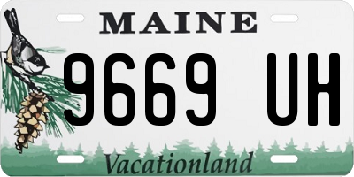 ME license plate 9669UH