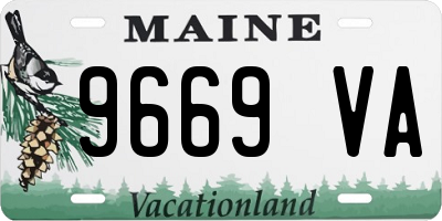 ME license plate 9669VA