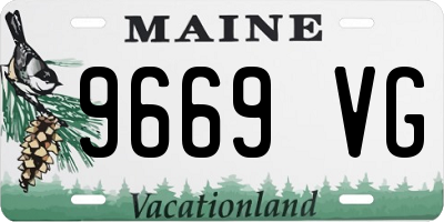 ME license plate 9669VG