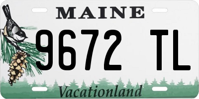 ME license plate 9672TL