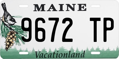 ME license plate 9672TP