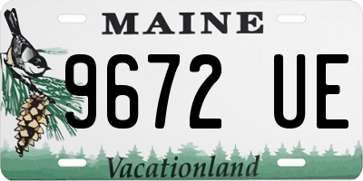 ME license plate 9672UE