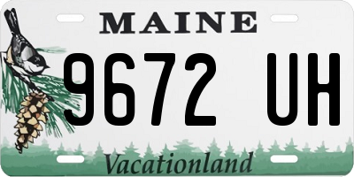 ME license plate 9672UH