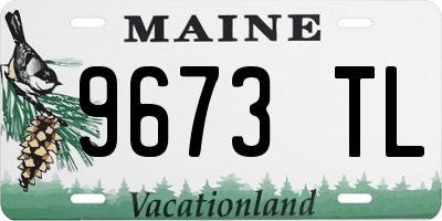 ME license plate 9673TL