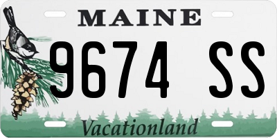 ME license plate 9674SS