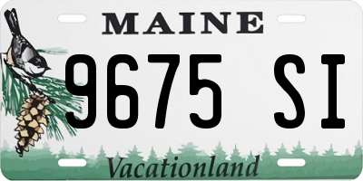 ME license plate 9675SI