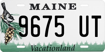 ME license plate 9675UT