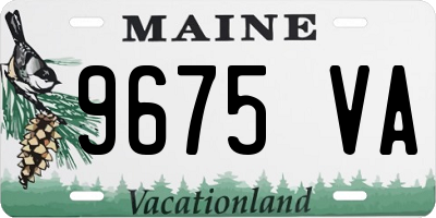 ME license plate 9675VA