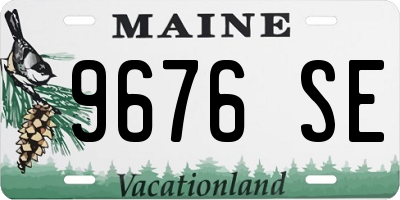 ME license plate 9676SE